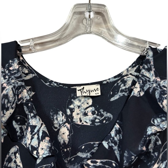 Thyme Maternity, Navy & White Patterned Dress, Medium 🤰 - Picture 4 of 10